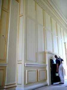 Easton Neston Country House grand corridor